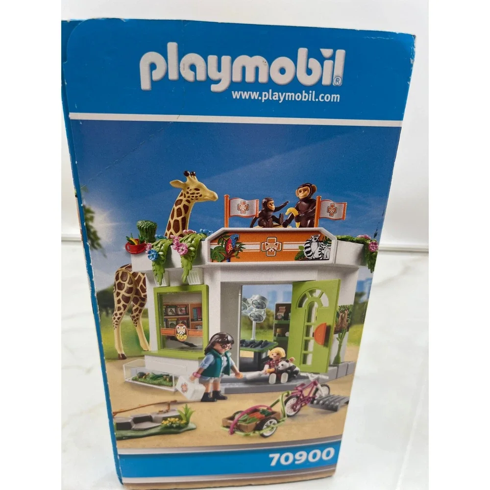 Playmobil Family Fun Zoo Vet Practice 70900 122pc Promo Pack Giraffe Monkeys Set